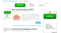 Desktop Screenshot of aadhaardownload.com