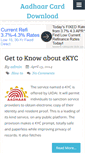 Mobile Screenshot of aadhaardownload.com